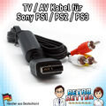 TV AV Kabel NEU für Sony Playstation 1|2|3|PS1|PS2|PS3|PS One|PSX - Chinch