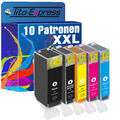 10 Patronen für Canon PGI-520 XXL CLI-521 XXL IP 3600 IP 4600 IP PlatinumSerie 