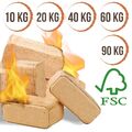 Holzbriketts RUF Kamin Holz Ofen 10kg 20kg 30kg 40kg 60kg 90kg Brennstoff FSC