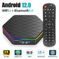 Android 12.0 Smart TV Box 5G WIFI6 6K HD 4+64GB Media Player BT 5.0 HD 2023 NEU