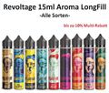 Revoltage Aroma Longfill 15ml  Premium Liquid ALLE SORTEN (u.a. Purple Peach,..)