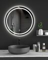 LED Badspiegel Rund Spiegel 60CM Mit Beleuchtung Beschlagfrei Badezimmerspiegel