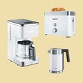 Graef Frühstücksset Kaffeemaschine FK 401 + Toaster TO 61 + Wasserkocher WK 401