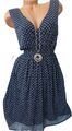 S.Oliver Damen Kleid gemustert Gr. 34 bis 46 blau gemustert (544) NEU