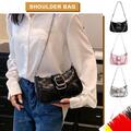Women Elegant Clutch Bag Top Handle Purse Zipper Closure Ladies Girls Trendy Bag