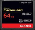 SanDisk Extreme Pro CompactFlash Speicherkarte 64GB 4K-UHD- und Full-HD 160MB/s