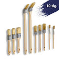 SBS® Pinsel Set Flachpinsel Rundpinsel Eckenpinsel Lackpinsel Malerpinsel 10-tlg
