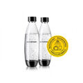 SodaStream DUO Twinpack Fuse-Kunststoffflaschen, 2 x 1L PET-Karaffen schwarz