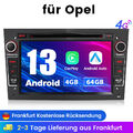 DVD 64G Android 13 Autoradio GPS Navi Carplay Für Opel Astra H Corsa C D Zafira