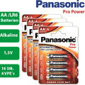 16 x Panasonic Alkaline Pro Power AA MN1500 LR6 Mignon 1,5V - 4 x 4er Verpackung