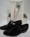 NOS Roland Schnürschuh schwarz Leder Halbschuh True Vintage Gr.7,5 shoe Vintage