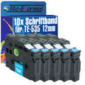 10x Schriftband für Brother TZe-535 P-Touch 1000 1000 BTS 1000 F 1005 BTS 1005 F