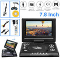 7,8" Mini Tragbare DVD Player Auto TV Videoplayer Mobiler HD DVD-Spieler+Gamepad
