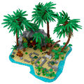 Lost Island for Pirates World Series Building Toys Set 468 teile MOC Spielzeug