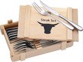 WMF Steakbesteck 12-Teilig, Steakbesteck Set Für 6 Personen, Steakmesser Set, St
