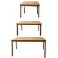 Premium Teak Tisch rechteckig Gartentisch Gartenmöbel Teakmöbel Holz 3 Größen