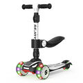 SEJOY Kinder Roller Scooter Cityroller LED Räder Höheverstellbare Tretroller