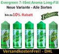 Evergreen 7-15ml Aroma  - alle Sorten -  (Apple, Melon, Grape, Lime, Mango Mint)