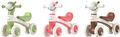 Laufrad Lauflernrad Kinder Kinderrad Baby süß Alpaka farbig 4 Räder