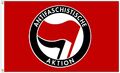 ANTIFA Flagge 150x90 cm ROT Antifaschistische Aktion Anti Nazi Fahne Fanartikel