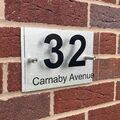 Hausnummernschilder Schilder personalisierte Adresse Straßennamenschild Acryl Metall