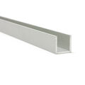 Alu U-Profil ELOXIERT Länge: 1-3 m Aluminium Aluprofil U Profil für Spanplatte