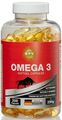 PREMIUM Omega3 Kapseln 200 Stk Hochdosiert 2000mg Fischöl -EPA 260 mg-DHA 240 mg
