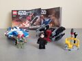 LEGO Star Wars 75196 A-Wing vs TIE Silencer MicroFighters 5 – Komplett +...