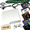 PlayStation 3 Slim Weiß 320GB Abwärtskompatibel:PS3/PS2/PS1/SNES/SEGA
