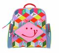 Oilily Colour Block Kids Backpack S Rucksack Tasche Multicolor Rosa Grün
