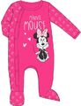DISNEY Baby Schlafanzug Strampler 62-92  eintlg.  rosa/pink mit Glitzer  NEU/OVP