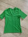 ESPRIT T-Shirt Gr. XS grün, V-Ausschnitt, NEU ohne Etikett