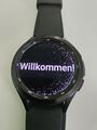 Samsung Galaxy Watch4 Classic 46 mm Edelstahl schwarz mit Silikonarmband TOP