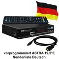 Sat Receiver MEDIAART-3 vorbereit Deutsche Senderliste FULL HD Digital HDMI USB