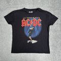 PULL&BEAR AC/DC Rock Band T-Shirt Kurzarm Gr. S Let there be Rock A21707 Schwarz