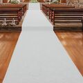 Hochzeitsteppich | Weiß 110 | Premium Eventteppich Messeteppich Hochzeitsläufer 