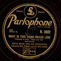 ARTIE SHAW &  HIS ORCH. What is this thing called love / In the still of.. X2075