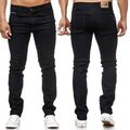 Herren  Jeans Slim Fit Regular Stretch Jeanshose Übergröße Hosen Six-Jeans
