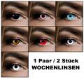 Farbig Kontaktlinsen Verschiedene Farben 1 Woche Halloween Zombie Vampir