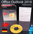 Microsoft Office Outlook 2010 Vollversion Box + DVD EDU + Zweitinstallation NEU