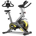Heimtrainer Fahrrad Indoor Cycling Bike mit LCD-Monitor Fitnessbike bis 150 kg