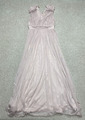 Maya Deluxe Maxi Abend Party Kleid rosa Größe UK 6 Hochzeit Cocktail A-Linie Kleid