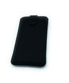 Handy Tasche Schutz Hülle  Slim Case Etui schwarz mit Magnetverschluss