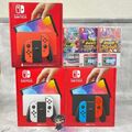 Nintendo Switch OLED Edition-Konsole mit Super Mario Bros Wonder Scarlet Violet