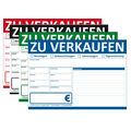 KFZ Auto Verkaufs-Schilder ZU VERKAUFEN DIN A4 Format, beidseitig bedruckt