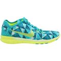 Nike Free 5.0 TR Fit PRT Lace Up Blue Synthetic Womens Trainers 704695 402