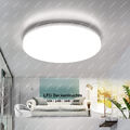 LED Deckenleuchte Bad rund Badezimmer-Lampe flach IP44 Schlafzimmer Küche Flur