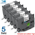 5x Schriftband TZe-231 12mm für Brother P-Touch PT-H100LB E100 H105 1000 1010