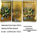 Olivenöl 3L Kalamata Extra Virgin GOLD Kaltgeprest 0.2