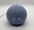 Amazon Echo Dot (4. Gen.) Smart Speaker - Dämmerungsblau mit Uhr
